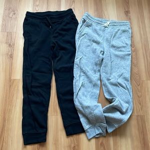 Black & gray old navy sweatpants with pockets - size L (10-12)